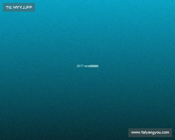 2017 wca世界电竞大赛